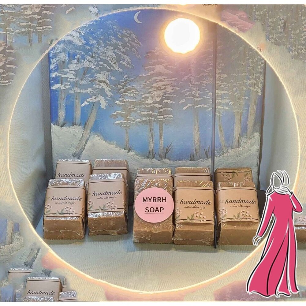 ❤ ❤ 🧼 Myrrh Hand Maid Soap  115g - 123g (  صابون الصمغ المر  )  🧼 ❤ ❤